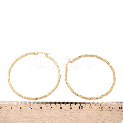 201 Stainless Steel Hoop Earrings EJEW-Q026-16G-D-1