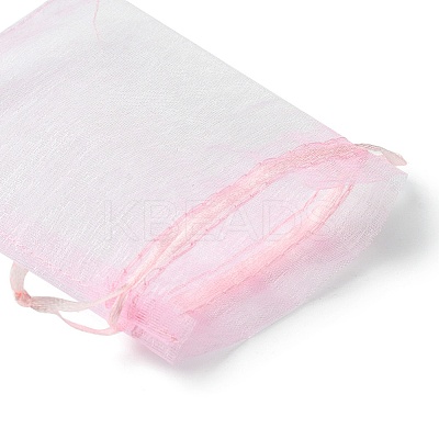 30Pcs 4 Styles Rectangle Organza Bags Jewellery Storage Pouches Wedding Favour Party Mesh Drawstring Gift OP-FS0001-01B-1