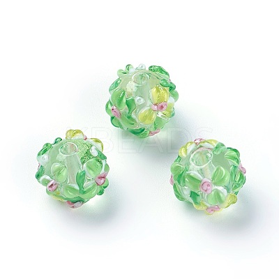 Handmade Bumpy Lampwork Beads LAMP-E021-07M-1