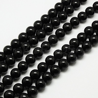 Natural Malaysia Jade Bead Strands G-M099-6mm-01-1