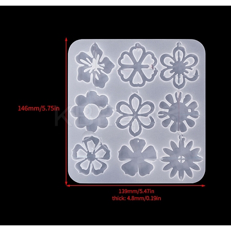 Food Grade DIY Silicone Pendant Molds PW-WG51870-01-1