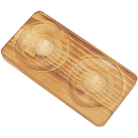 Beech Wooden Jewelry Bracelet Finger Ring Diplay Holder Tray ODIS-WH0010-02J-02-1