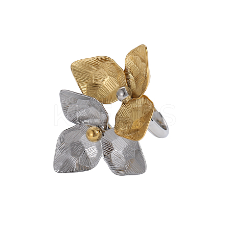 304 Stainless Steel Finger Rings for Women STAS-OY011-93GP-1