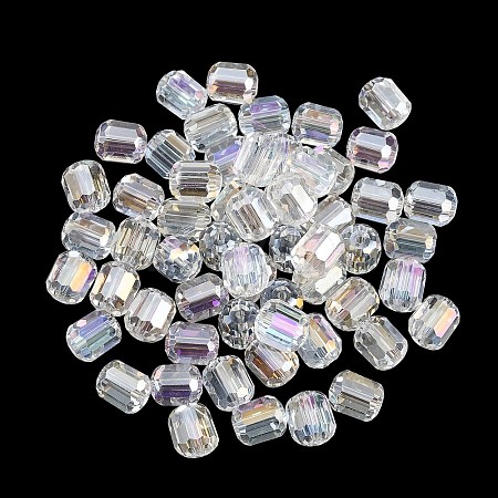 Electroplate Column Glass Beads EGLA-A043-02-AB12-1