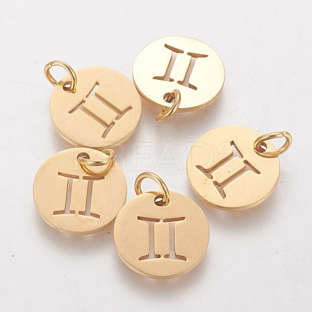 304 Stainless Steel Charms STAS-Q201-T445-3G-1