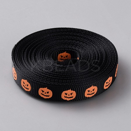 Halloween Polyester Ribbons OCOR-WH0120-29C-1