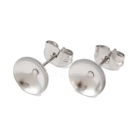 304 Stainless Steel Stud Earring Findings STAS-D389-03E-P-1