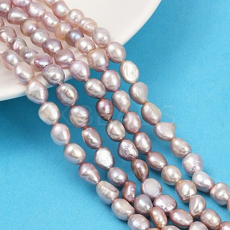 Natural Cultured Freshwater Pearl Beads Strands PEAR-P064-20J-05D-1