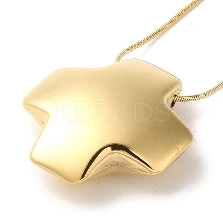 PVD Vacuum Plating 304 Stainless Steel Snake Chain Necklaces NJEW-C045-08G-1