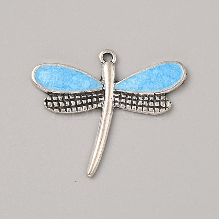 Ocean Theme Alloy Enamel Pendants LS-ENAM-CJC0022-14H-AS-1