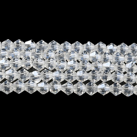 Transparent Electroplate Glass Beads Strands EGLA-A039-T3mm-A13-1