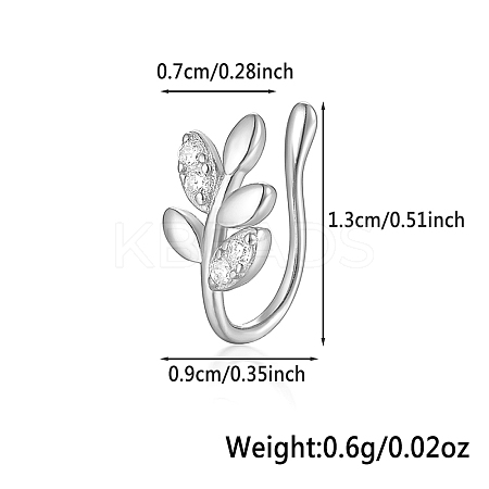 Fashionable S925 Silver Nose Clip with Star IM7825-18-1