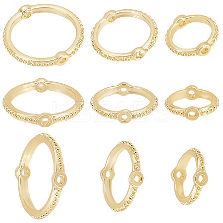 30Pcs 3 Style Brass Bead Frames KK-BBC0003-84-1