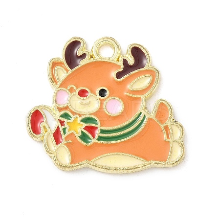 Alloy Enamel Pendants ENAM-C033-01C-G-1
