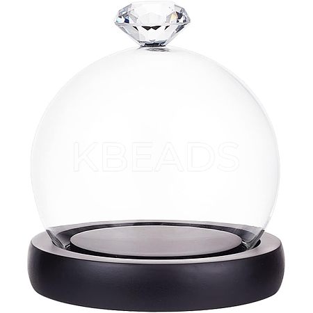 Glass Dome Cover ODIS-WH0002-26B-1