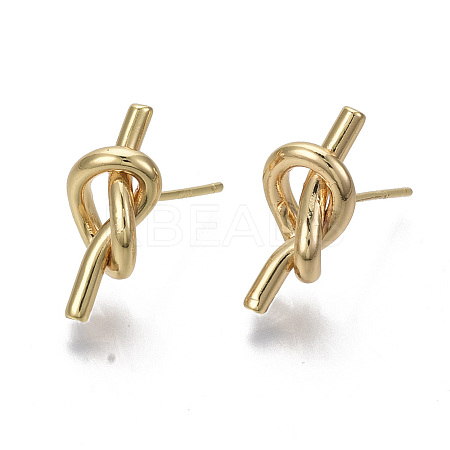 Brass Stud Earrings X-KK-R132-061-NF-1