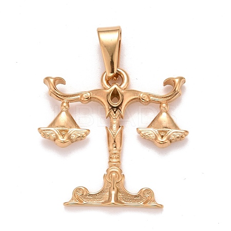 Ion Plating(IP) 304 Stainless Steel Pendants STAS-D165-14G-09-1