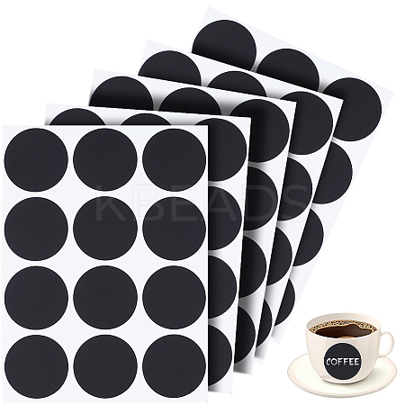 PVC Chalkboard Labels Blank Stickers STIC-WH0004-42E-1
