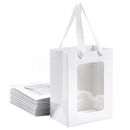Rectangle Paper Gift Bags ABAG-WH0048-09A-1