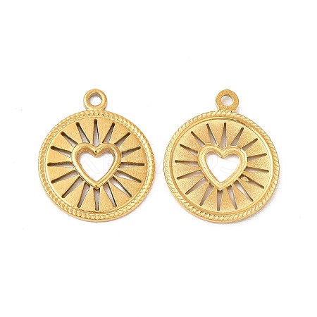 Ion Plating(IP) 304 Stainless Steel Pendants STAS-L268-013G-1