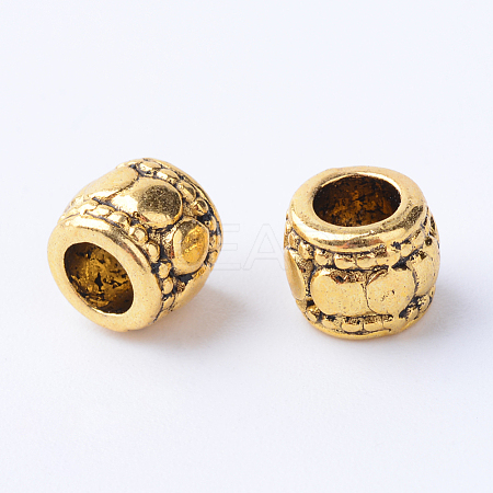 Tibetan Style Alloy Beads TIBE-Q063-124AG-NR-1