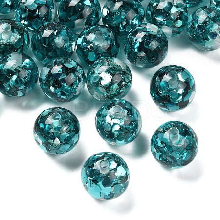 Transparent Resin with Paillette Beads RESI-G110-02E-1