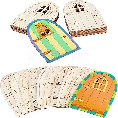 Wooden Fairy Door Decoration WOOD-NB0001-64A-1