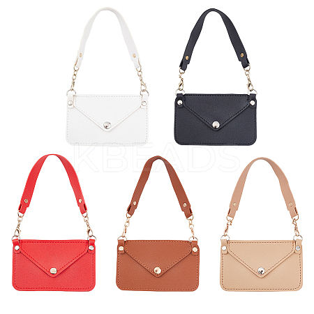 WADORN 5Pcs 5 Colors Imitation Leather Women's Mini Envelope Clutch Bags AJEW-WR0001-85-1