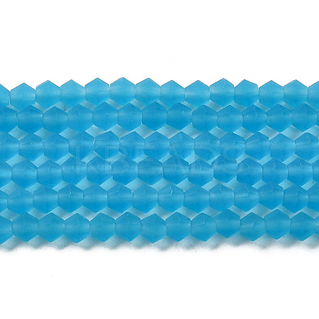 Imitate Austrian Crystal Frosted Glass Beads Strands EGLA-A039-T6mm-MD19-1