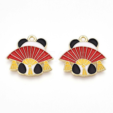 Alloy Enamel Pendants ENAM-T022-03F-1