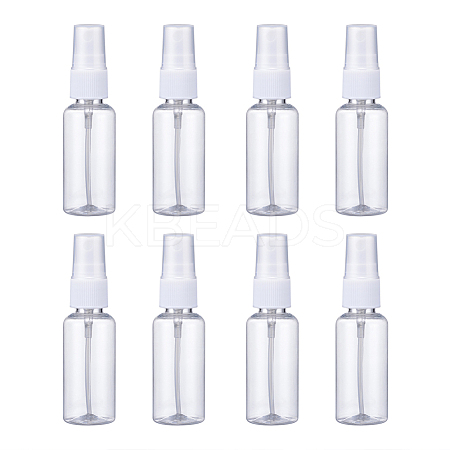 30ml Transparent PET Plastic Refillable Spray Bottle MRMJ-WH0032-01A-1