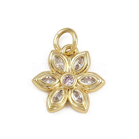 Brass Micro Pave Cubic Zirconia Pendants LS-KK-D409-46B-G-1