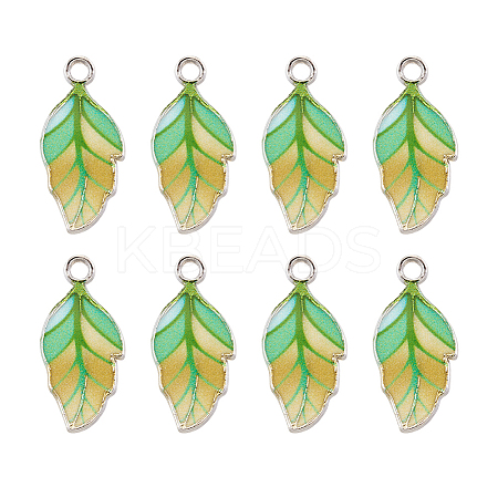 Alloy Enamel Pendants PALLOY-TAC0009-25P-D-1