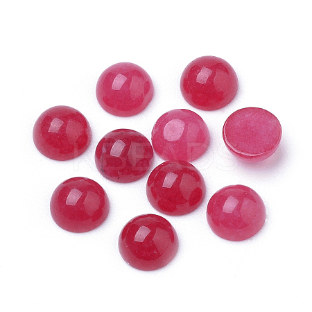 Natural White Jade Cabochons LS-X-G-R416-6mm-52-1