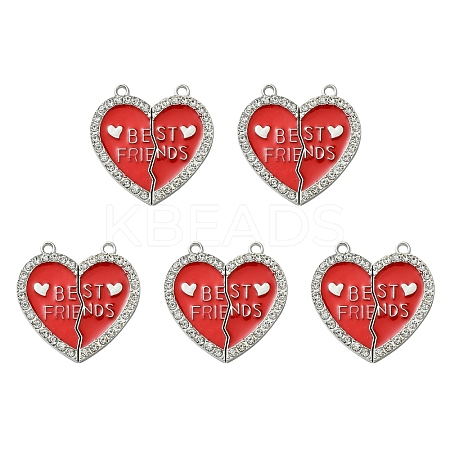 Alloy Enamel Split Pendant ENAM-YW0003-81D-1