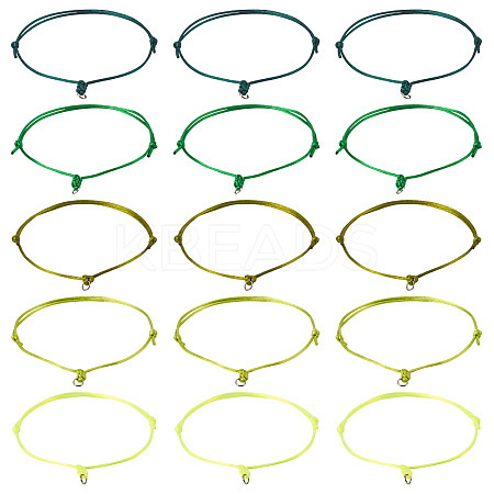 50Pcs 5 Colors Nylon Cord Bracelet Making BJEW-TA00671-1