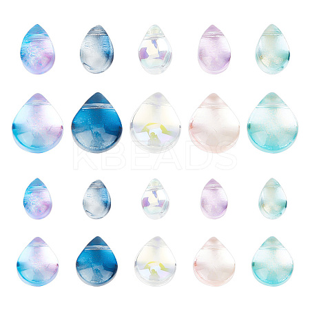 160Pcs 10 Colors Transparent Glass Beads GGLA-GO0001-01-1