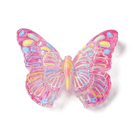 Spray Painted Resin Decoden Cabochons LS-RESI-C045-07E-1