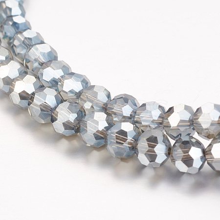 Electroplate Glass Beads Strands EGLA-M016-A09-1