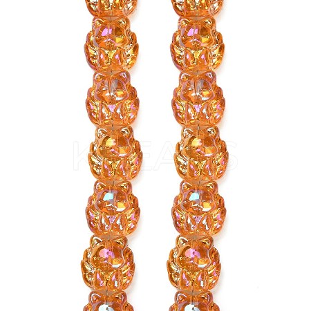 Electroplate Glass Bead Strands EGLA-H110-01HR-03-1