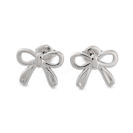 Non-Tarnish 304 Stainless Steel Stud Earrings EJEW-H115-09P-1