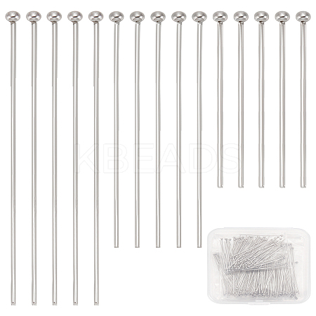 300Pcs 3 Styles 304 Stainless Steel Ball Head pins STAS-LP0002-21-1