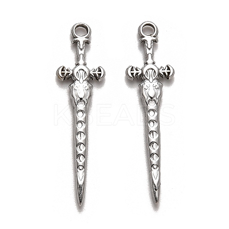 Non-Tarnish 304 Stainless Steel Pendants STAS-B054-06P-1
