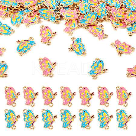 40Pcs 2 Colors  Alloy Enamel Connector Charms FIND-TA0004-74-1
