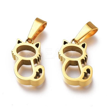 Ion Plating(IP) 304 Stainless Steel Pendants STAS-Z006-06G-1