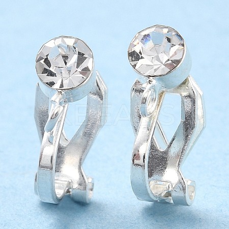 Brass Clip-on Earring Findings KK-C219-01S-1