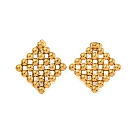304 Stainless Steel Stud Earrings for Women EJEW-Z058-01G-02-1