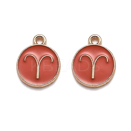 Alloy Enamel Pendants ENAM-S124-01B-12A-1