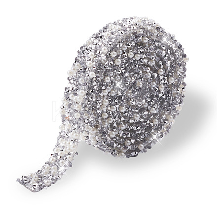 Hotfix Rhinestone Ribbon YS-TAC0001-07-1