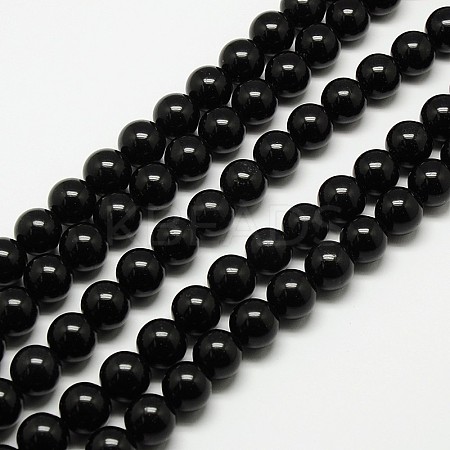 Natural Malaysia Jade Bead Strands G-M099-6mm-01-1